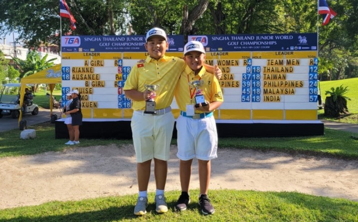 Golfer Việt Nam ẵm hai cúp tại giải trẻ Thái Lan